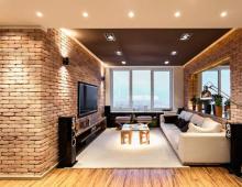 Brick wall in the interior: unusual combinations and design solutions Brick wall decor in the living room