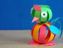 Colored paper crafts for elementary grades