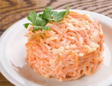 Σαλάτα Ryzhik: κλασικές συνταγές - από κοτόπουλο έως κορεάτικα καρότα